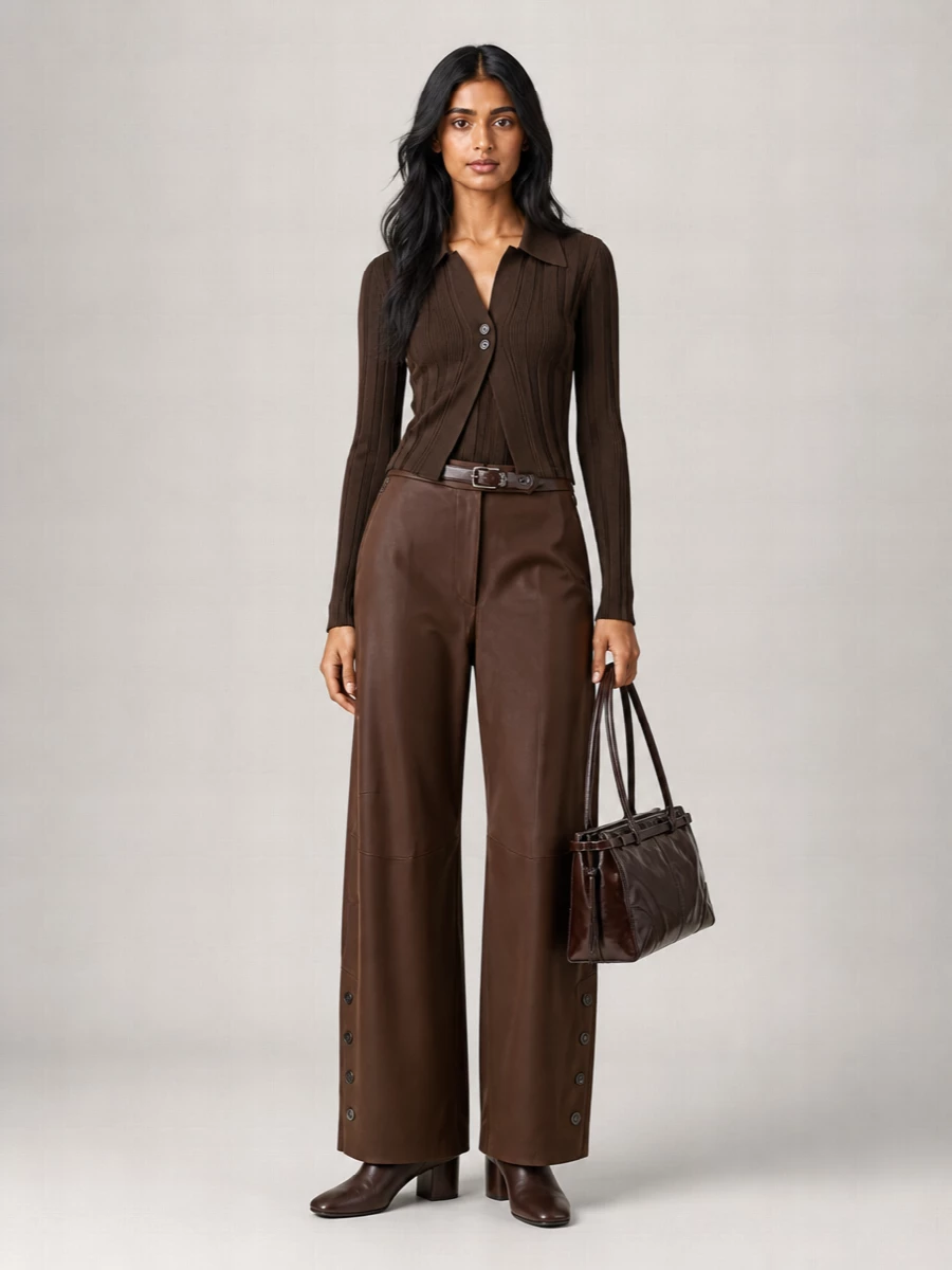 Prada Leather Slim Belt