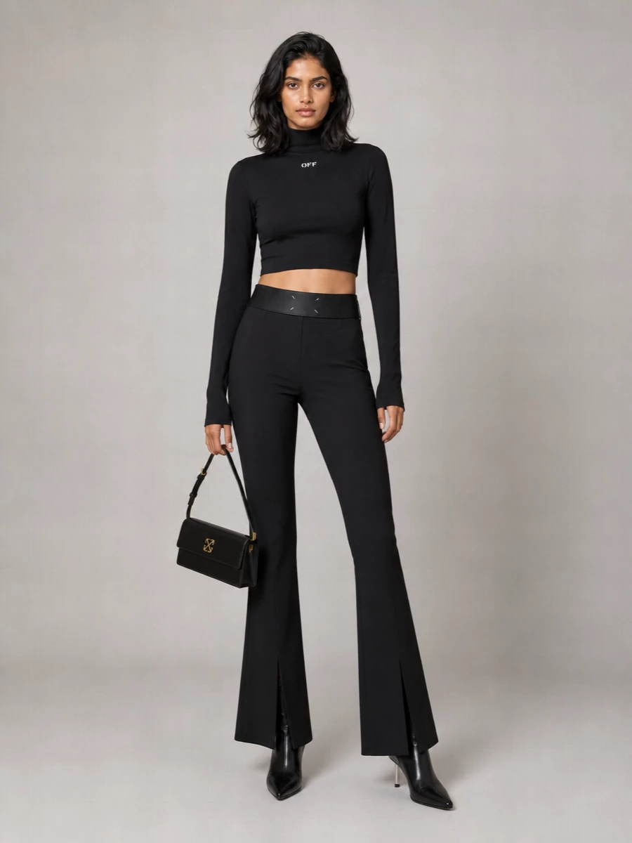 Off-White Stretch Jersey Top