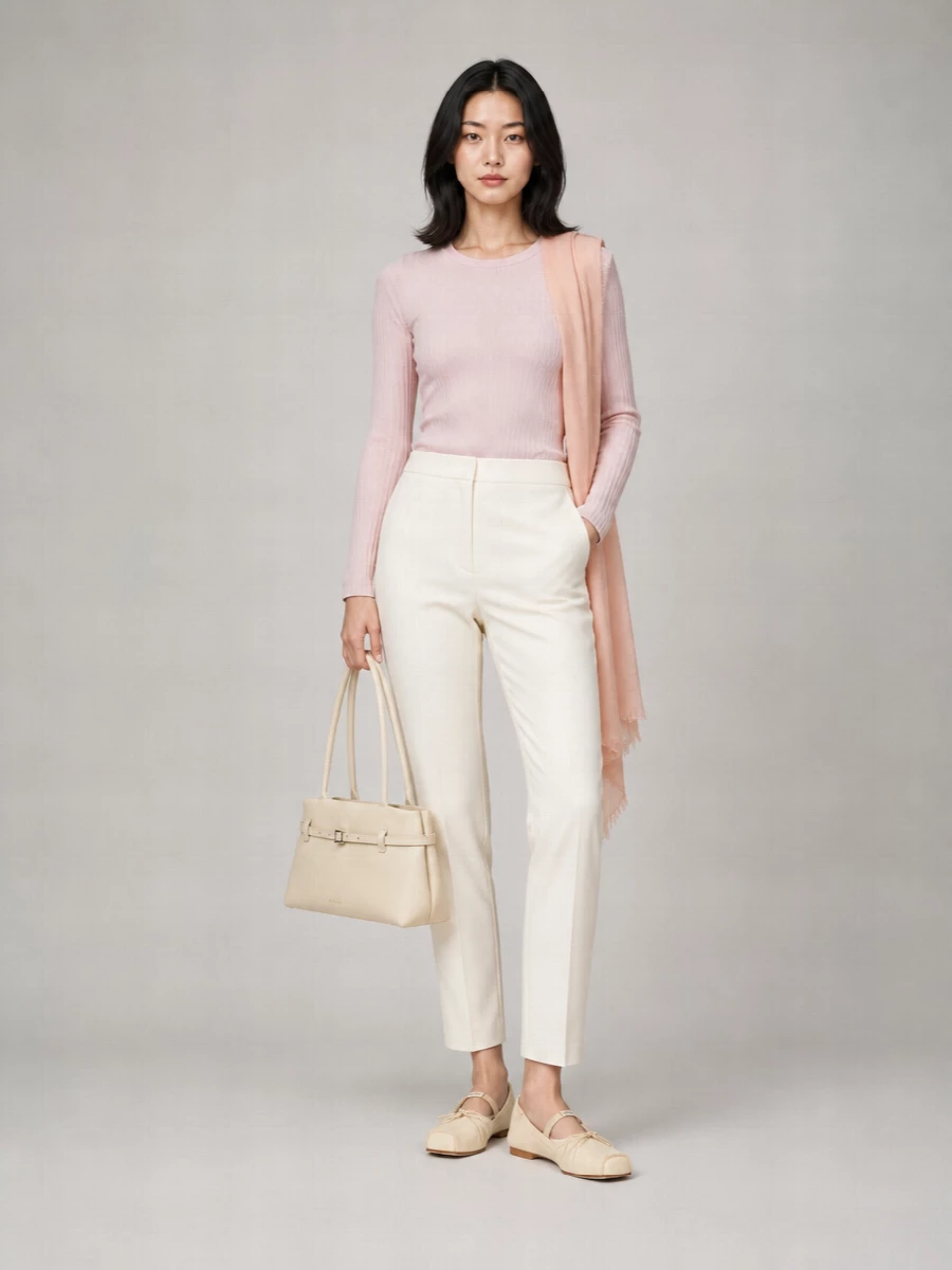 S Max Mara Wool Silk Slim-Fit Ribbed Sweater