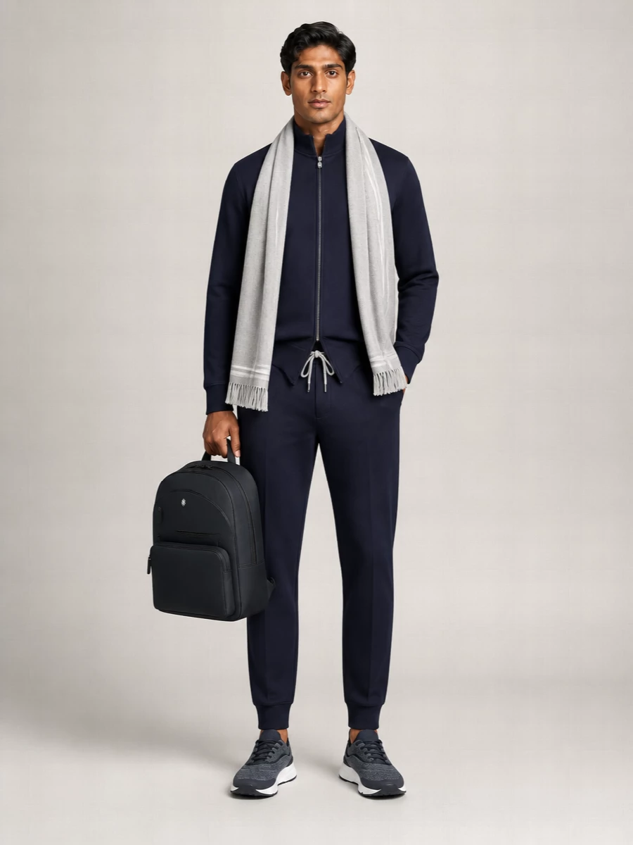 Brunello Cucinelli Cotton Jogger Trousers Ribbed Finish
