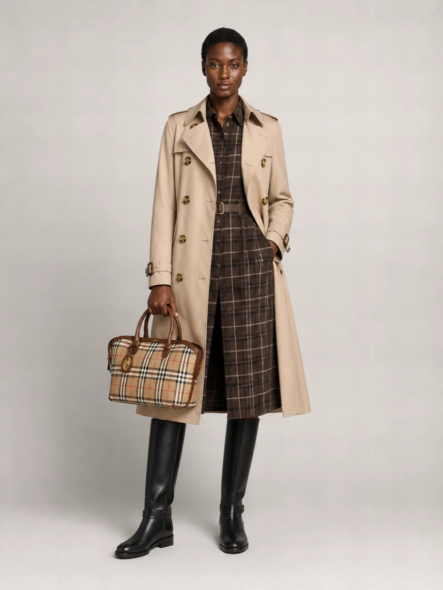 Burberry Leather Knee-High Boots