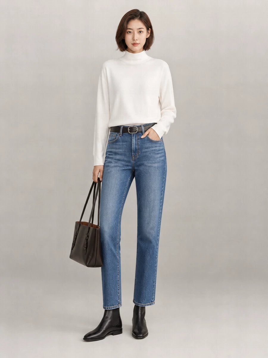 Haikure Bonnie Vintage Blue Relaxed-Fit Jeans