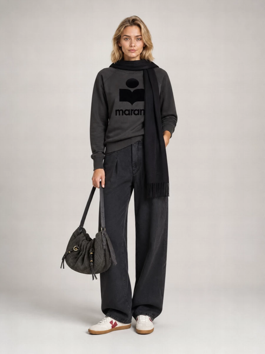 Isabel Marant Etoile Logo Sweatshirt Featuring Raglan Sleeves