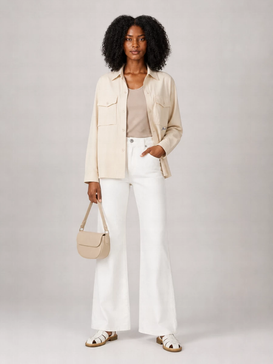 Parosh Cotton Blend Shirt Jacket