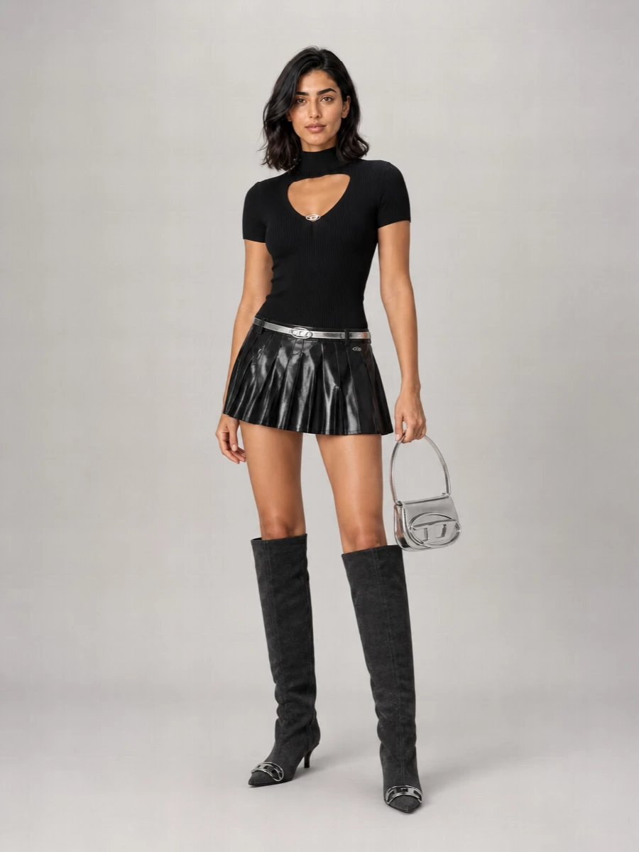 Diesel Pointed-Toe Ankle Boots