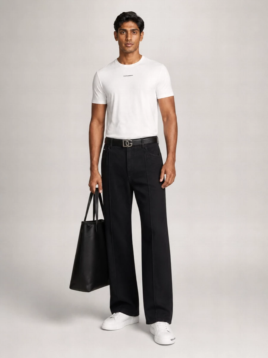 Dolce&Gabbana Cotton Crew Neck Short-Sleeve T-Shirt