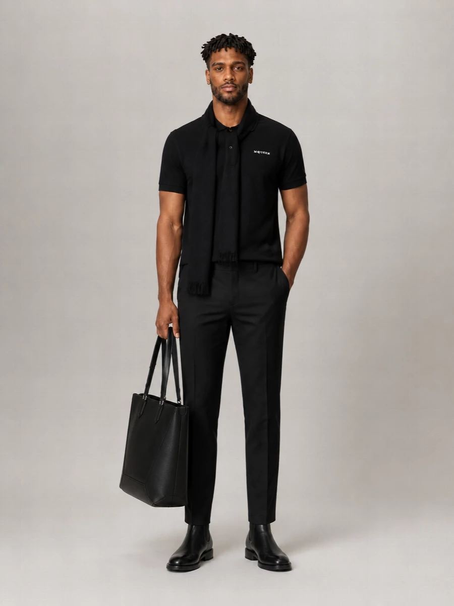 Mc Queen Cotton Short-Sleeve Polo Shirt
