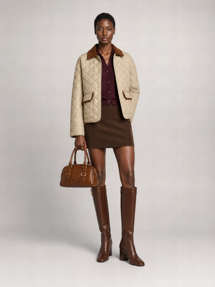 Miu Miu Quilted Puffer Jacket