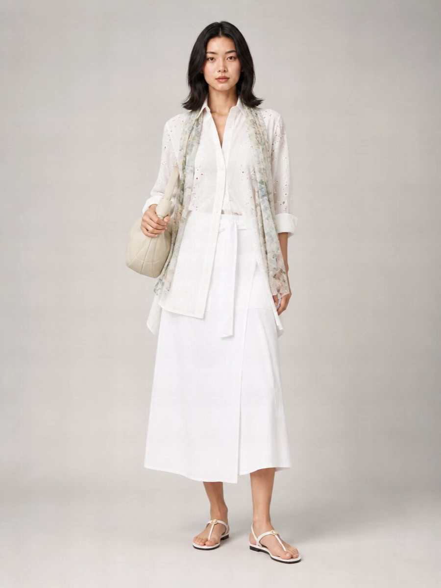 Herno Broderie Anglaise Long-Sleeve Shirt