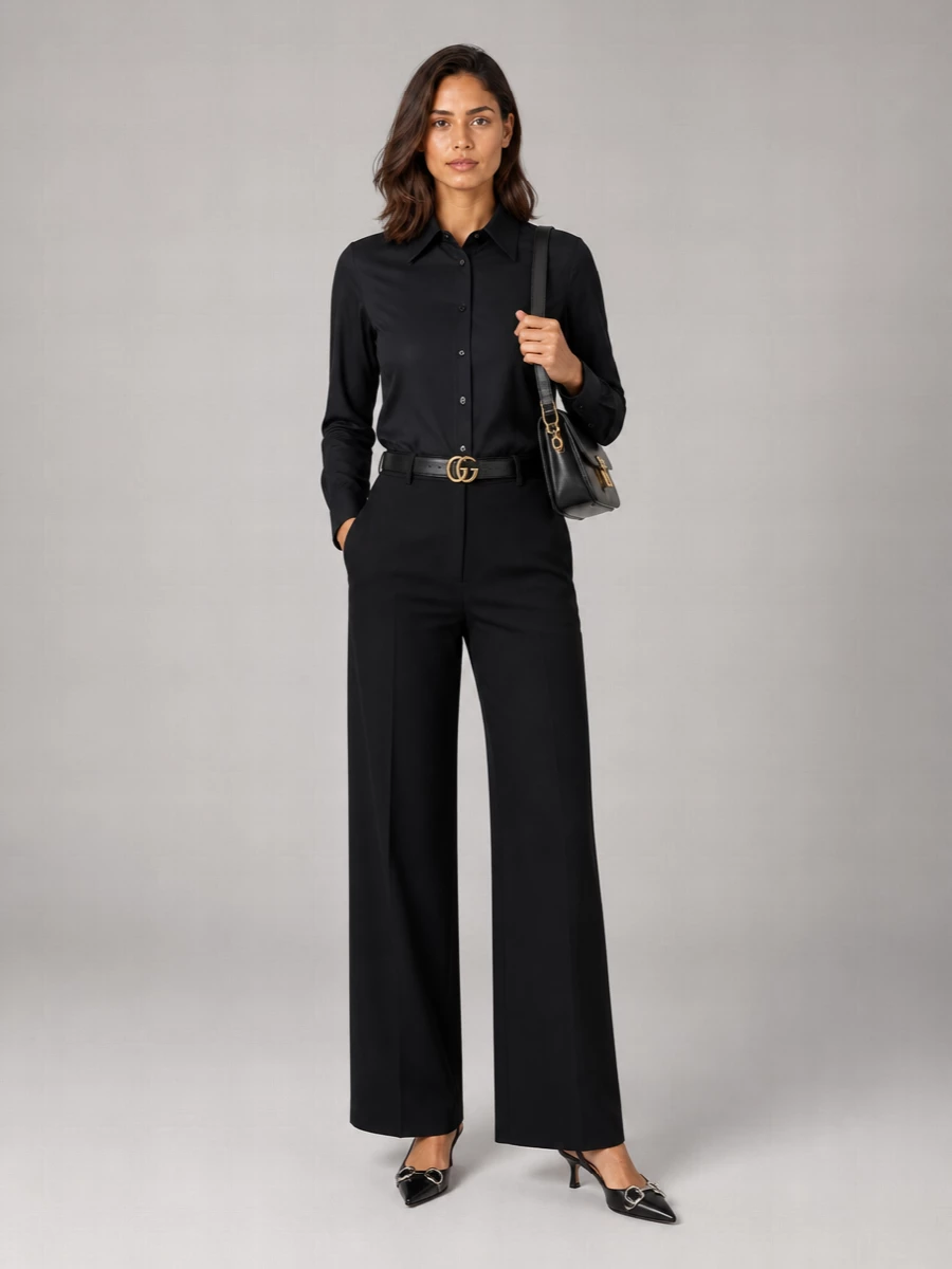 Gucci Silk Long-Sleeve Shirt