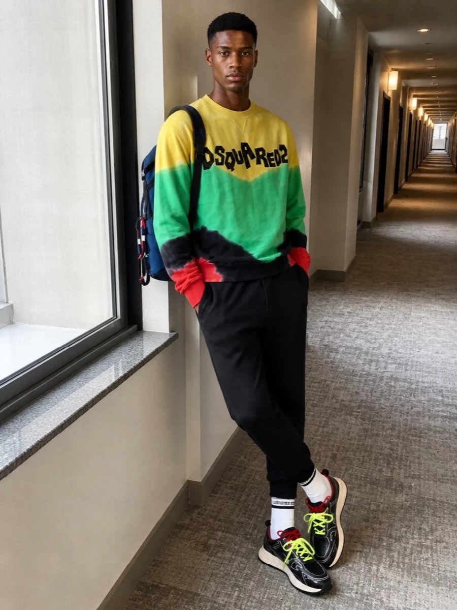 Dsquared2 tie dye sweatshirt with joggers