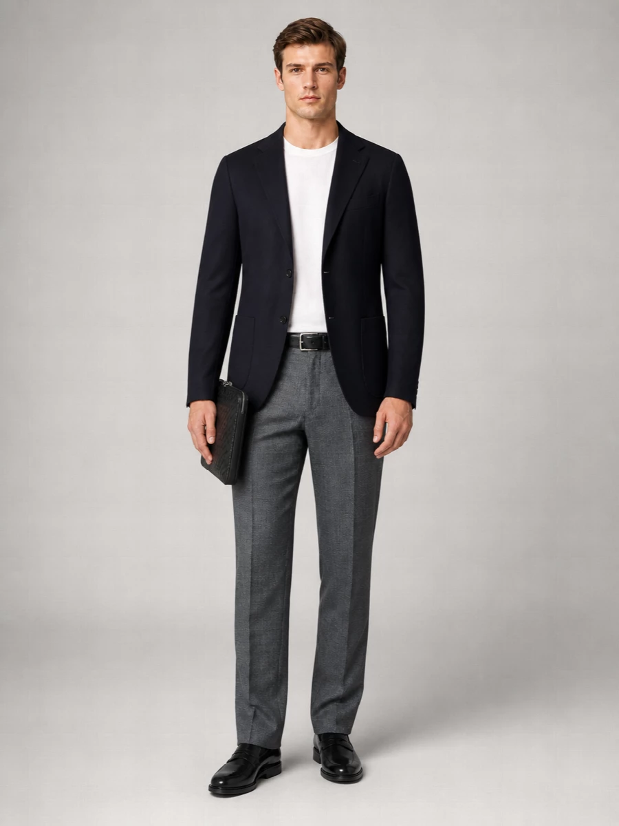 Lardini Wool Single-Breasted Blazer