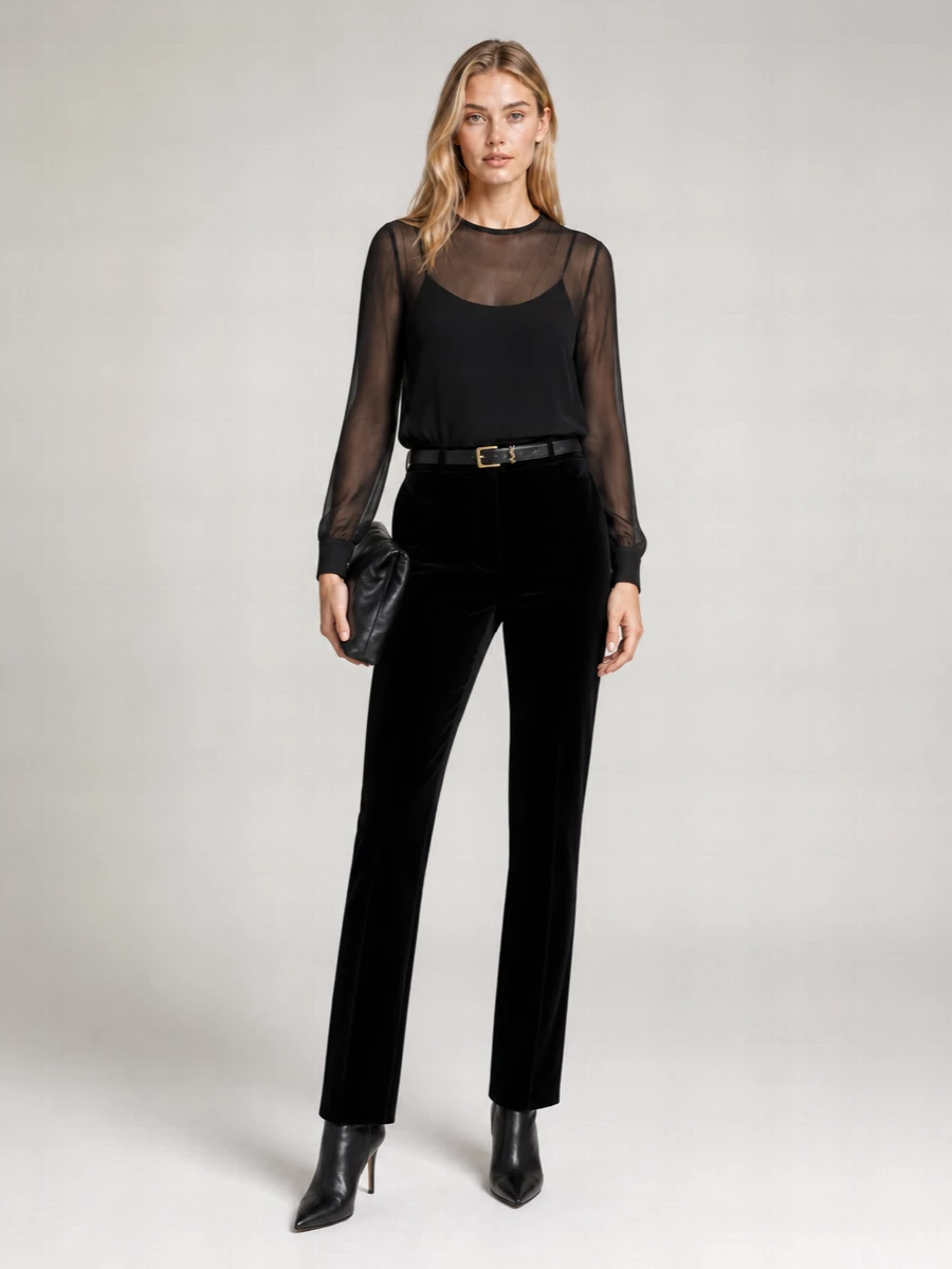 Max Mara Velvet Tailored Trousers