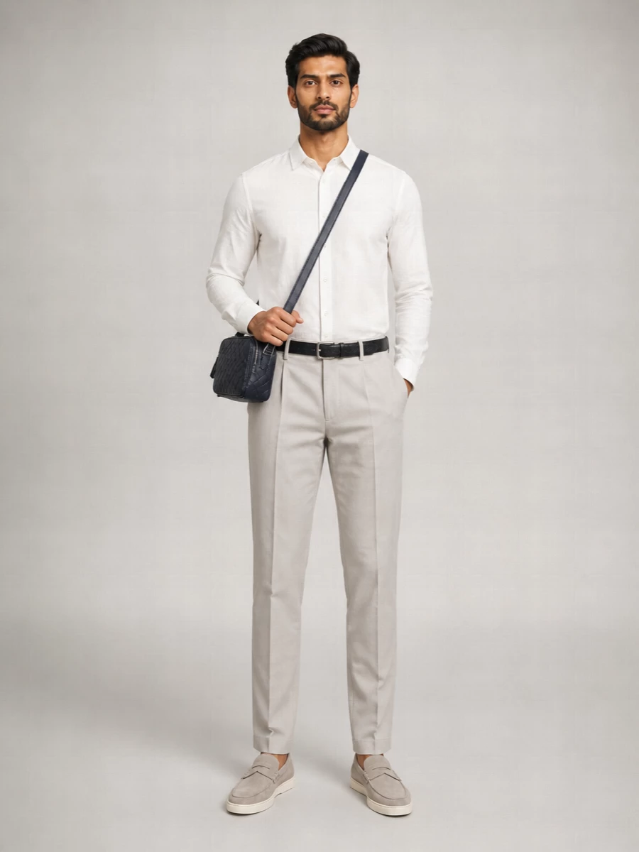 Brunello Cucinelli Linen Long-Sleeve Shirt