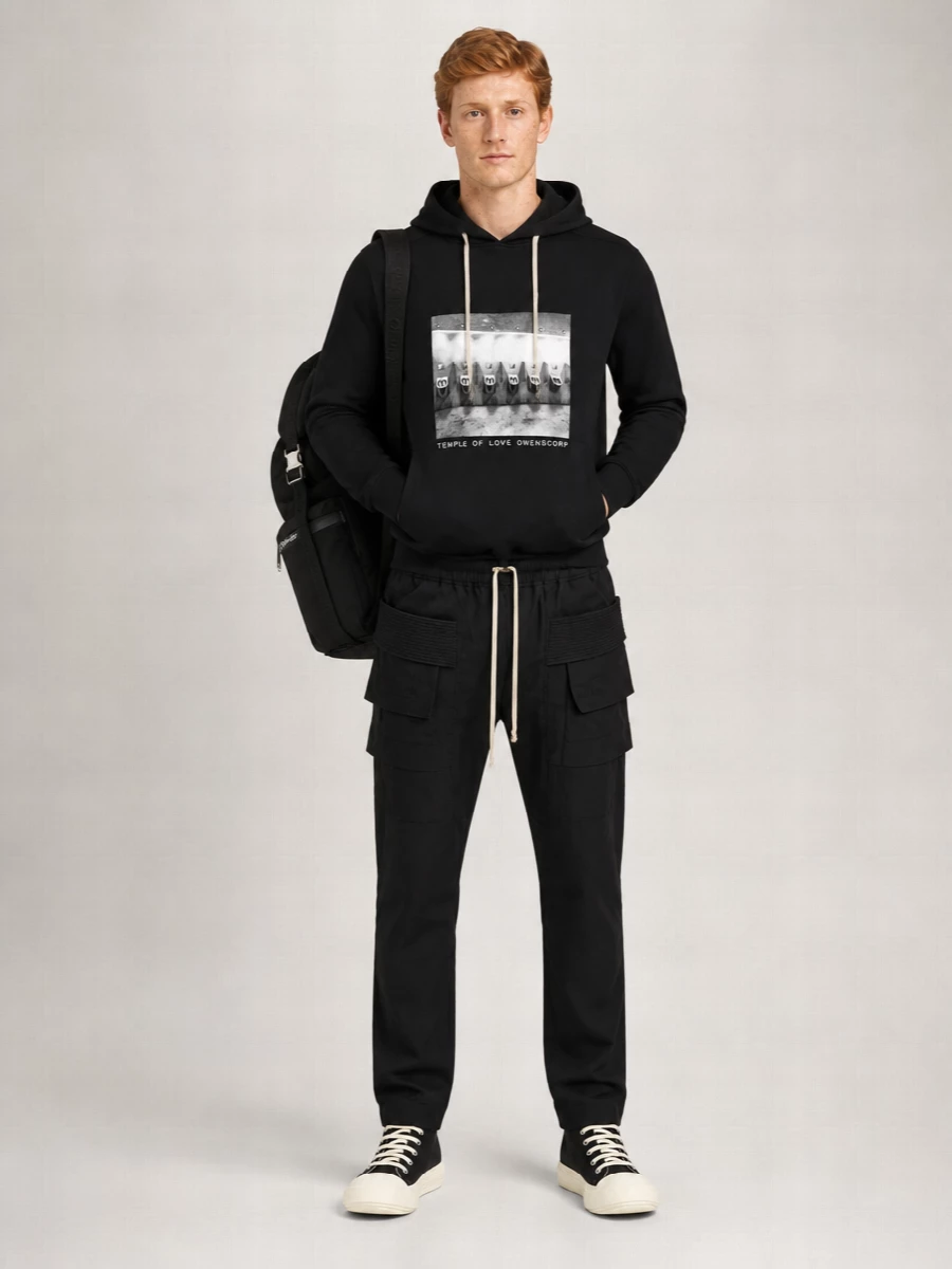 Rick Owens Drkshdw Oversized Long-Sleeve Hoodie