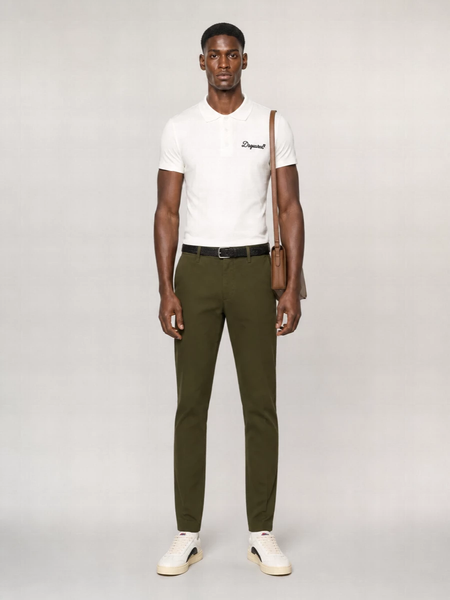 Dsquared2 Stretch Cotton Straight-Leg Chino Trousers