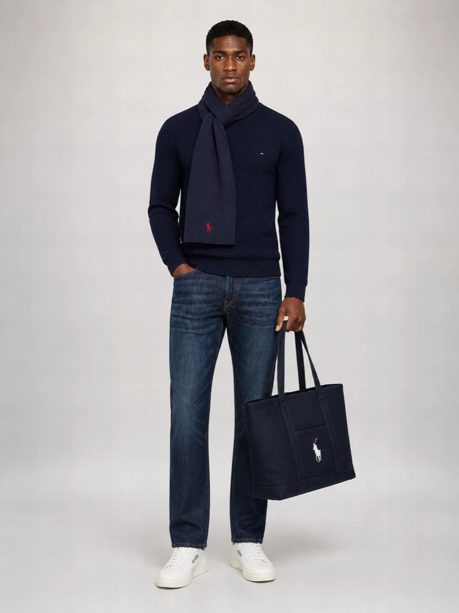 Tommy Hilfiger Textured Crew Neck T-Shirt
