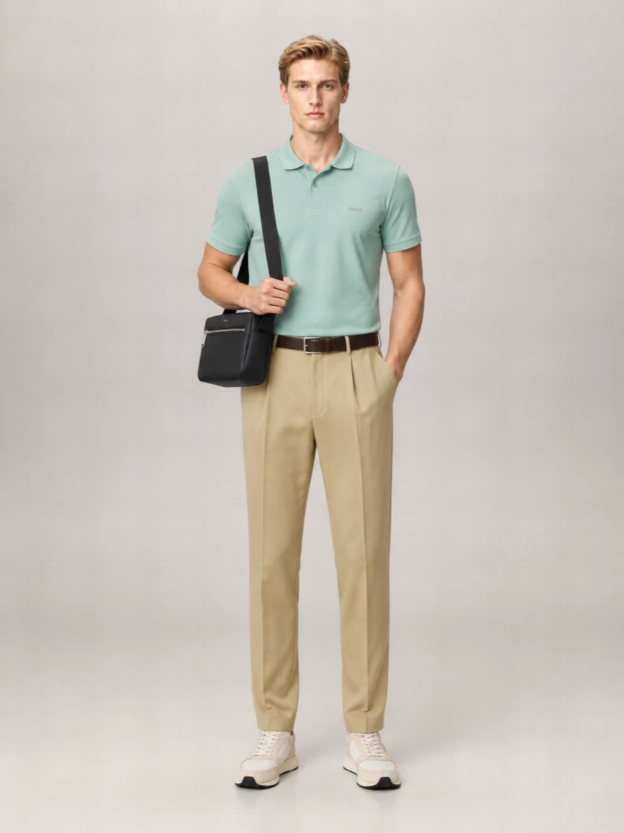 Boss Cotton Piqué Short-Sleeve Polo Shirt