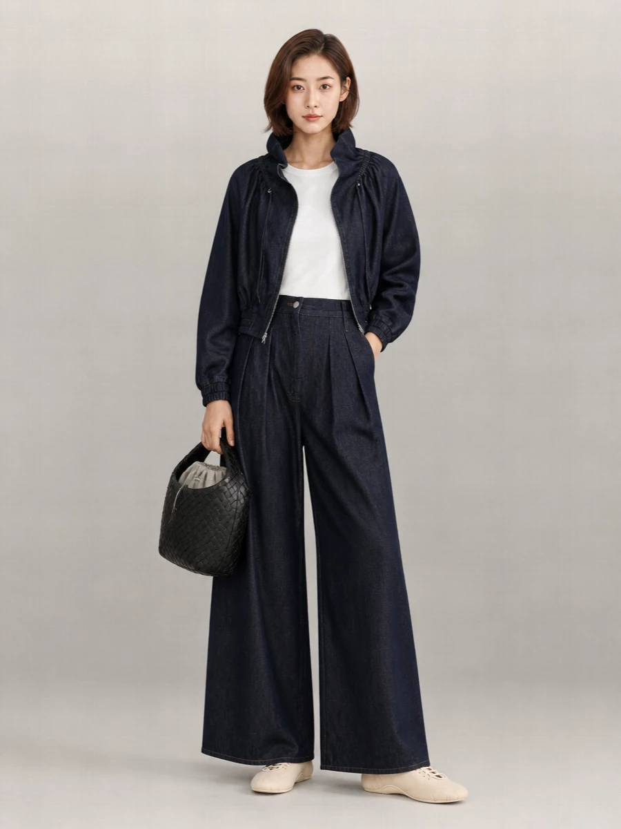 Dries Van Noten Cotton Funnel Neck Bomber Jacket