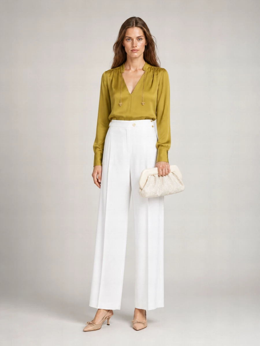 Elisabetta Franchi Georgette Blouse