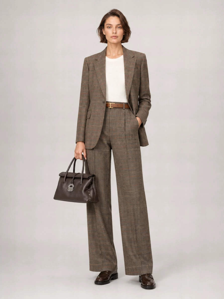 Pt Torino Embroidered Virgin Wool Blend Suit Trousers