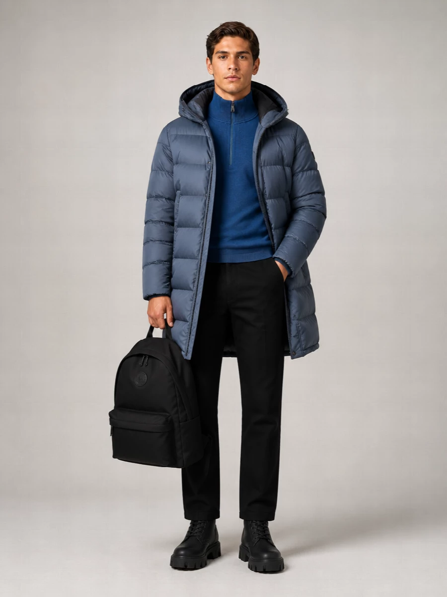 Moose Knuckles Nylon Puffer Coat