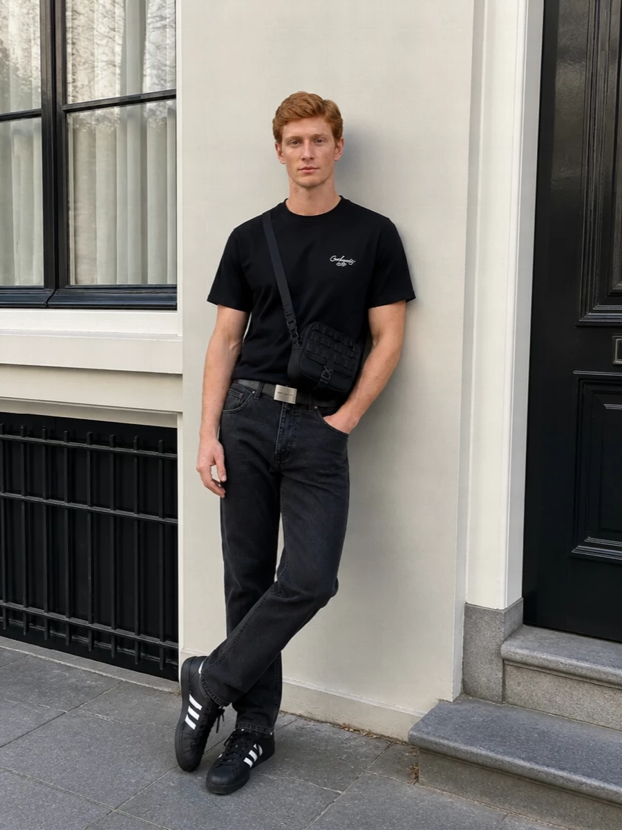 Carhartt tee washed black jeans outfit