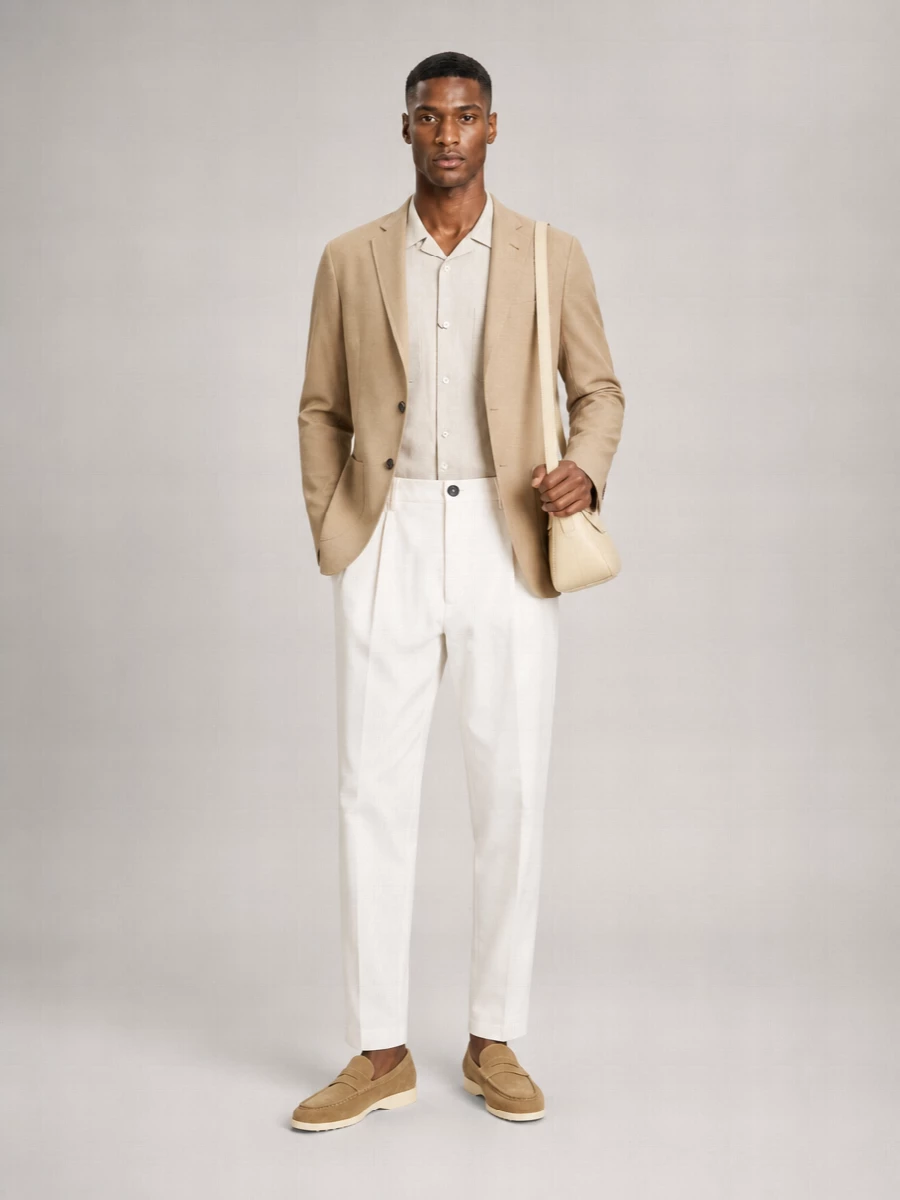 Herno Single-Breasted Linen Blazer