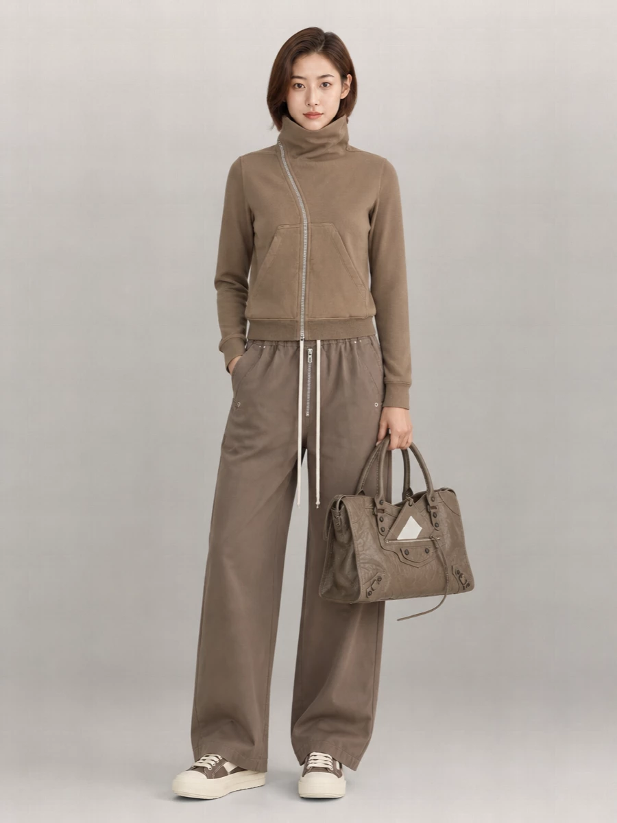Rick Owens Drkshdw Cotton Wide-Leg Trousers