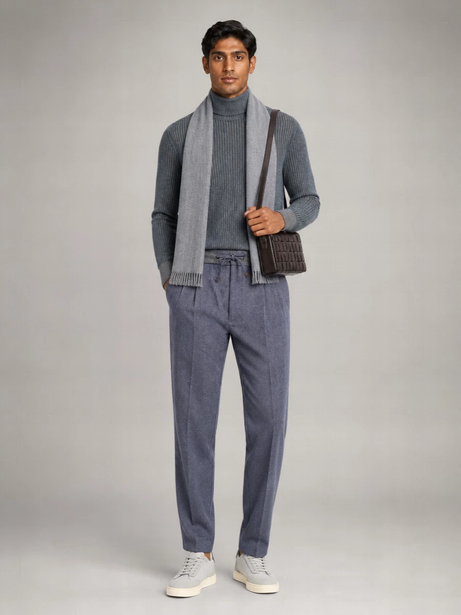 Brunello Cucinelli two-tone cashmere sweater