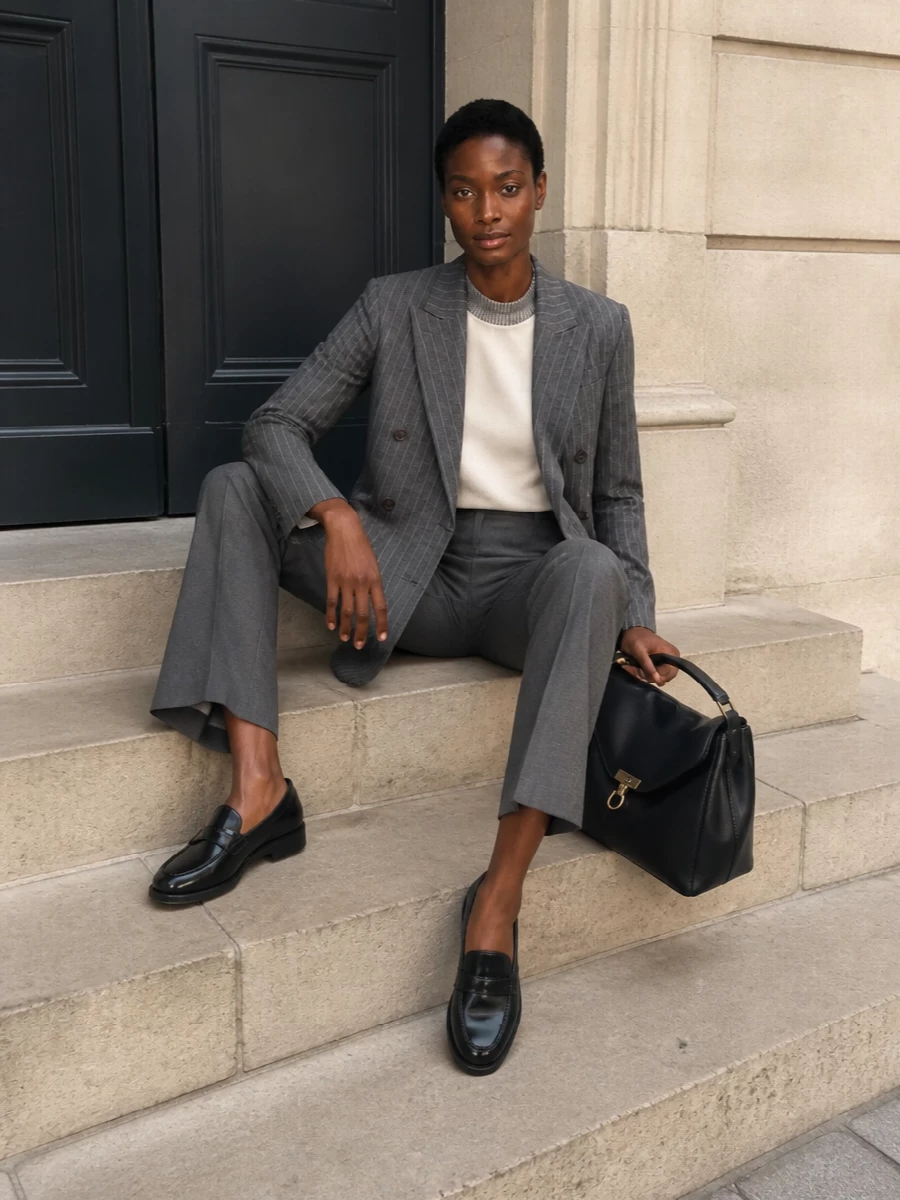 Brunello cucinelli pinstripe suit outfit
