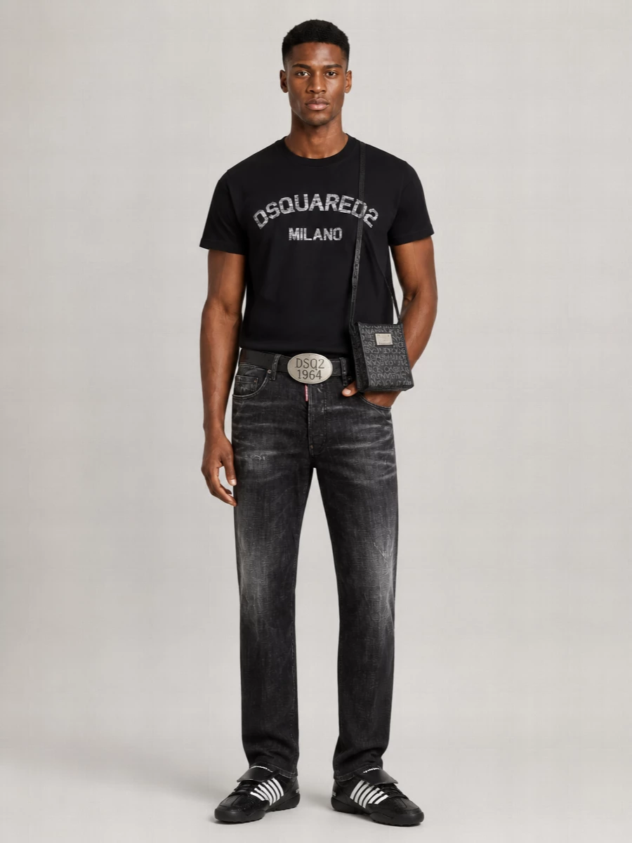 Dsquared2 Cotton Logo Print T-Shirt