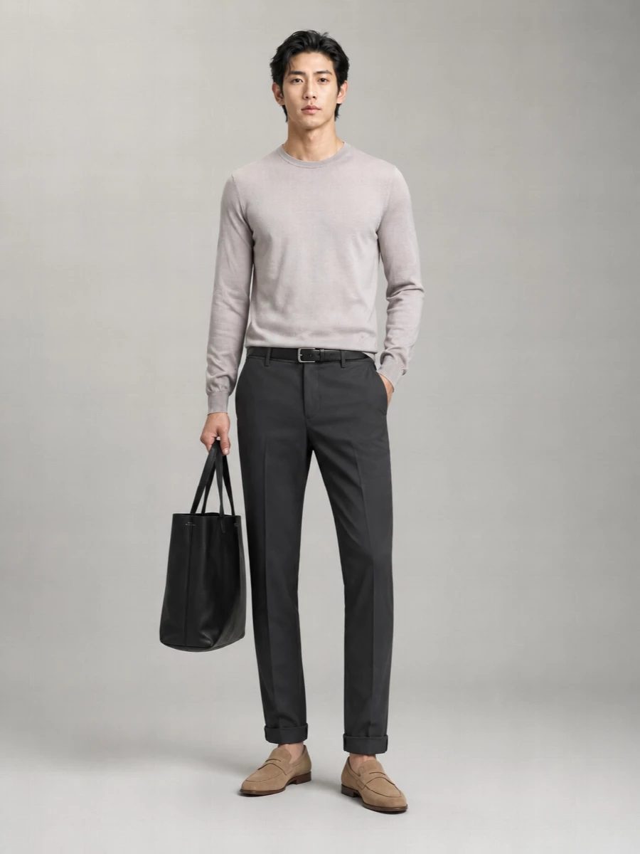 Dondup Cotton Straight-Leg Trousers