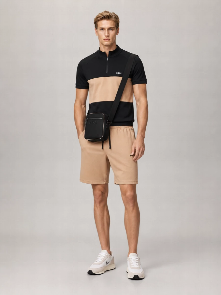 Boss Ribbed Regular-Fit Polo Shirt