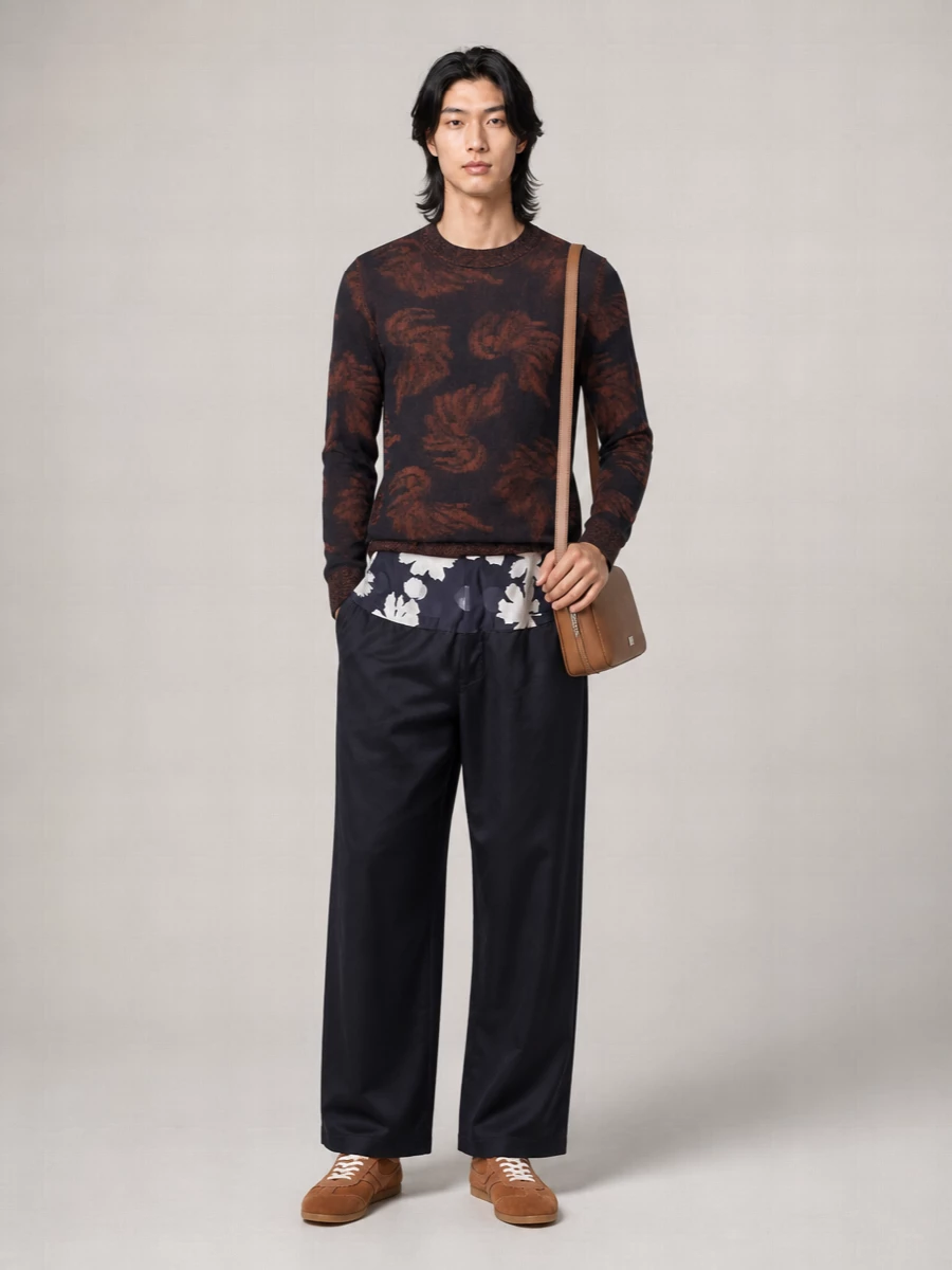 Dries Van Noten Suede Leather Low-Top Sneakers