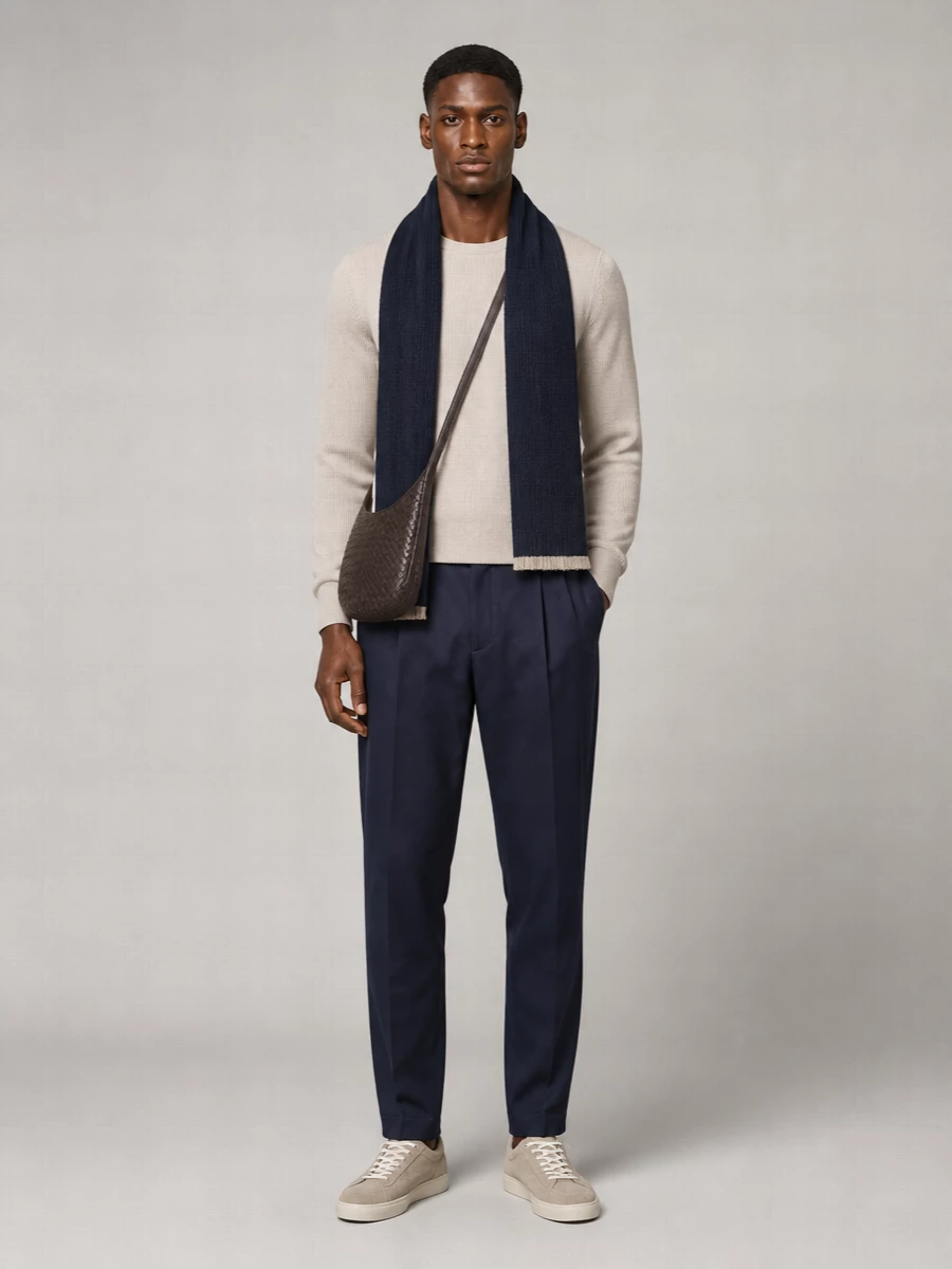 Brioni Ribbed Crew Neck Sweater