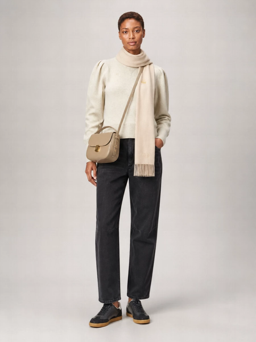 Max Mara Cashmere Fringed Scarf