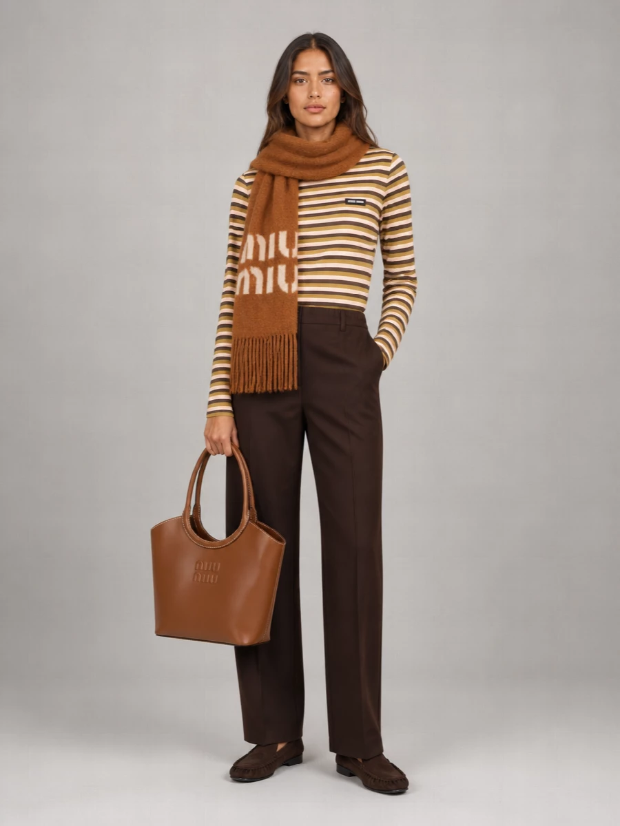 Miu Miu Silk Striped Shirt