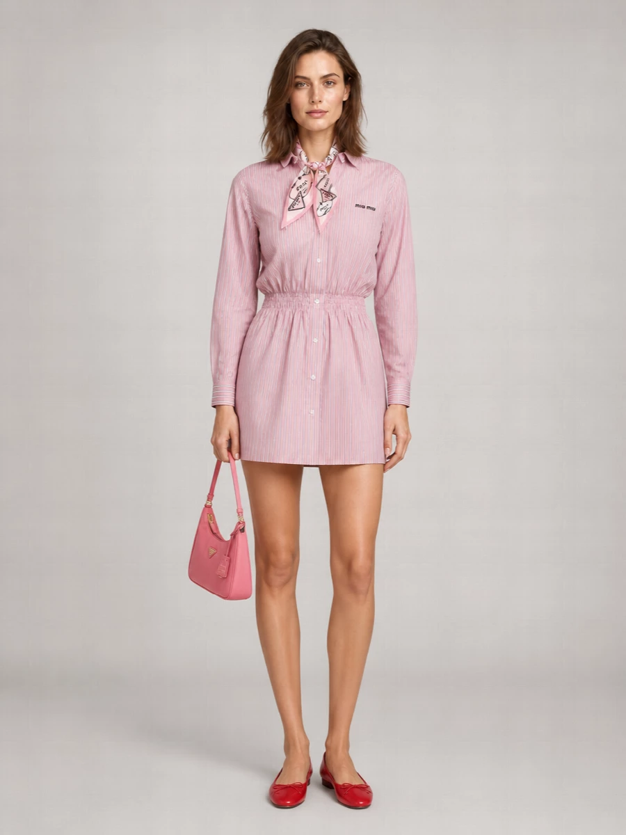 Miu Miu Leather Ballerina Shoes