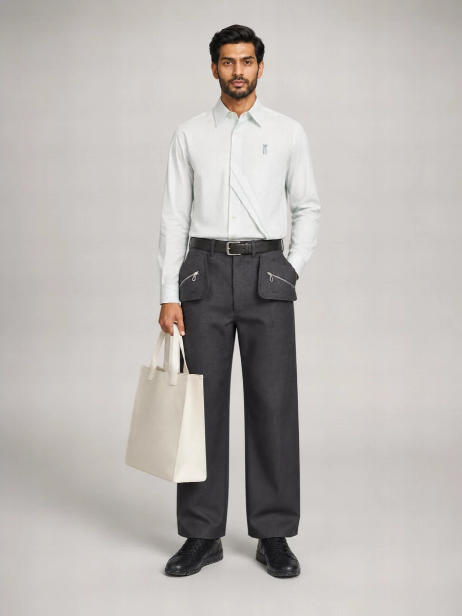 Kiko Kostadinov Striped Long-Sleeve Shirt