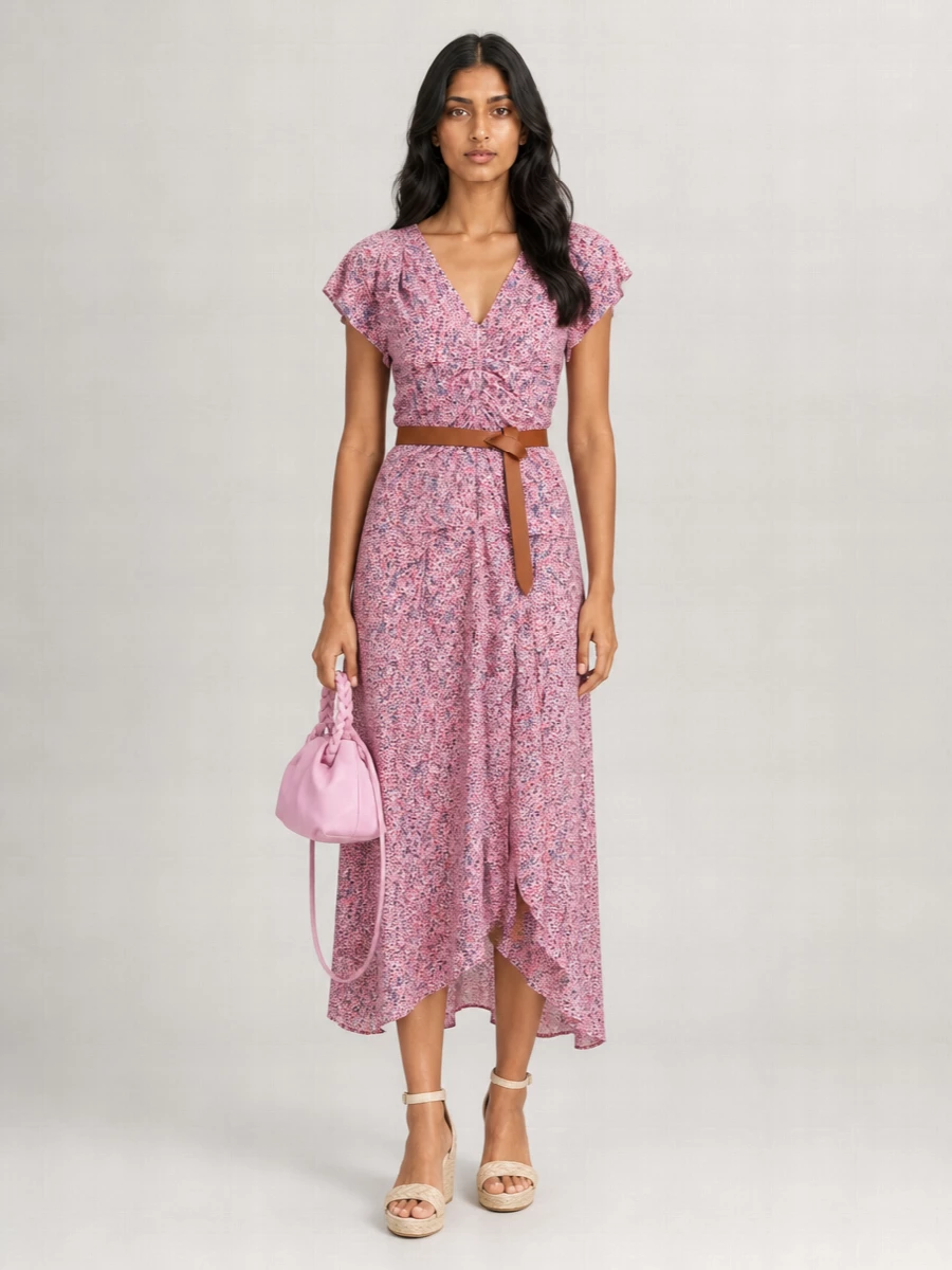 Isabel Marant Silk Blend Midi Dress