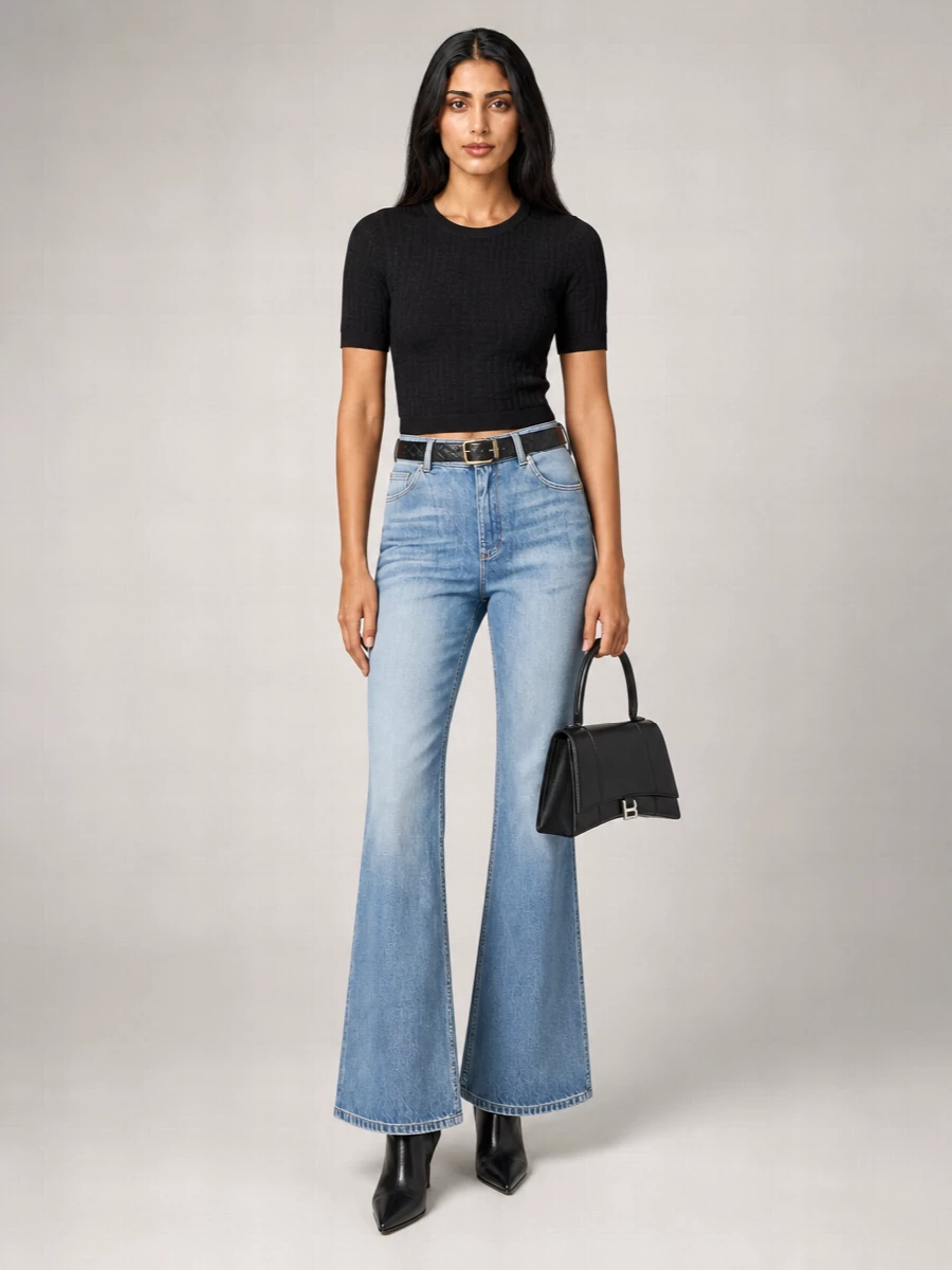 Balmain Denim Flared Jeans