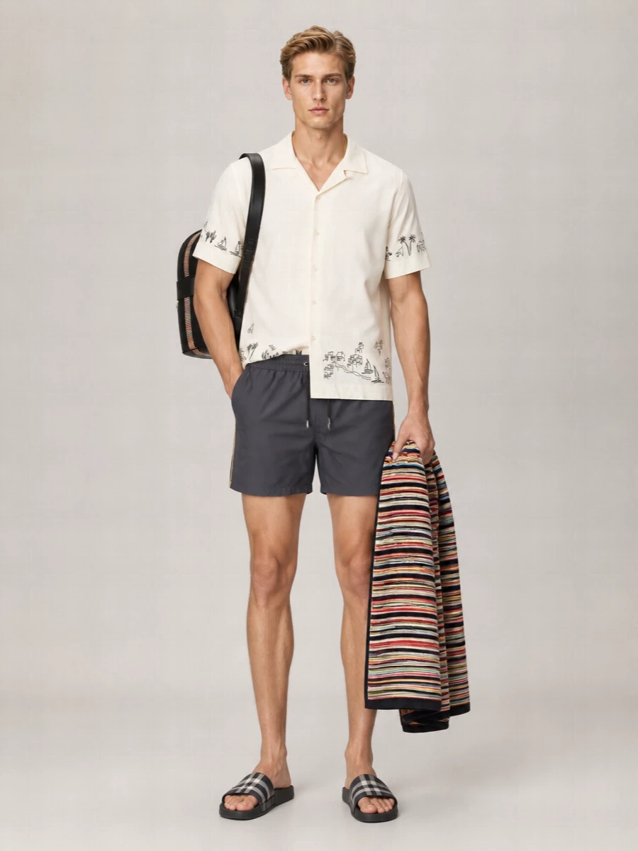 Paul Smith Striped Swim Shorts