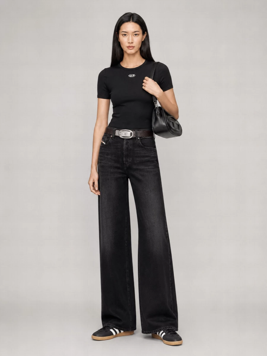 Diesel 1Dr Twin Leather Shoulder Bag