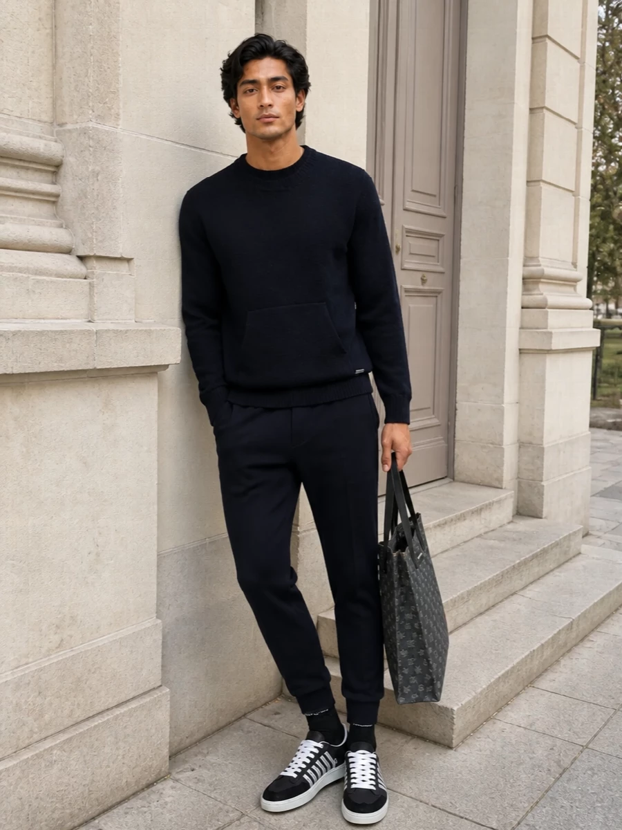Dsquared2 navy joggers sweatshirt sneakers