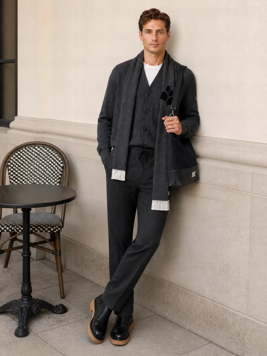 Isabel marant cardigan dries van noten trouser outfit