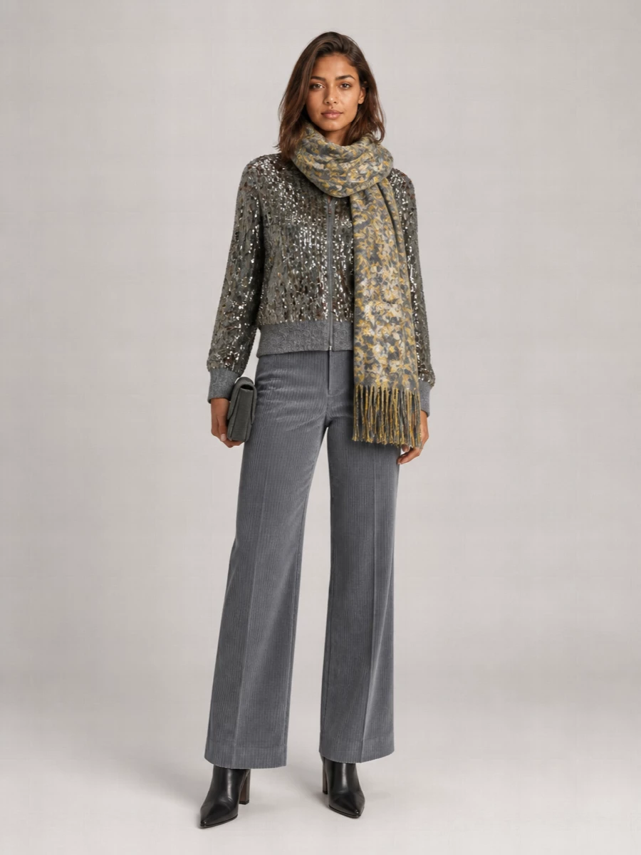 Etro Jacquard Wool Scarf