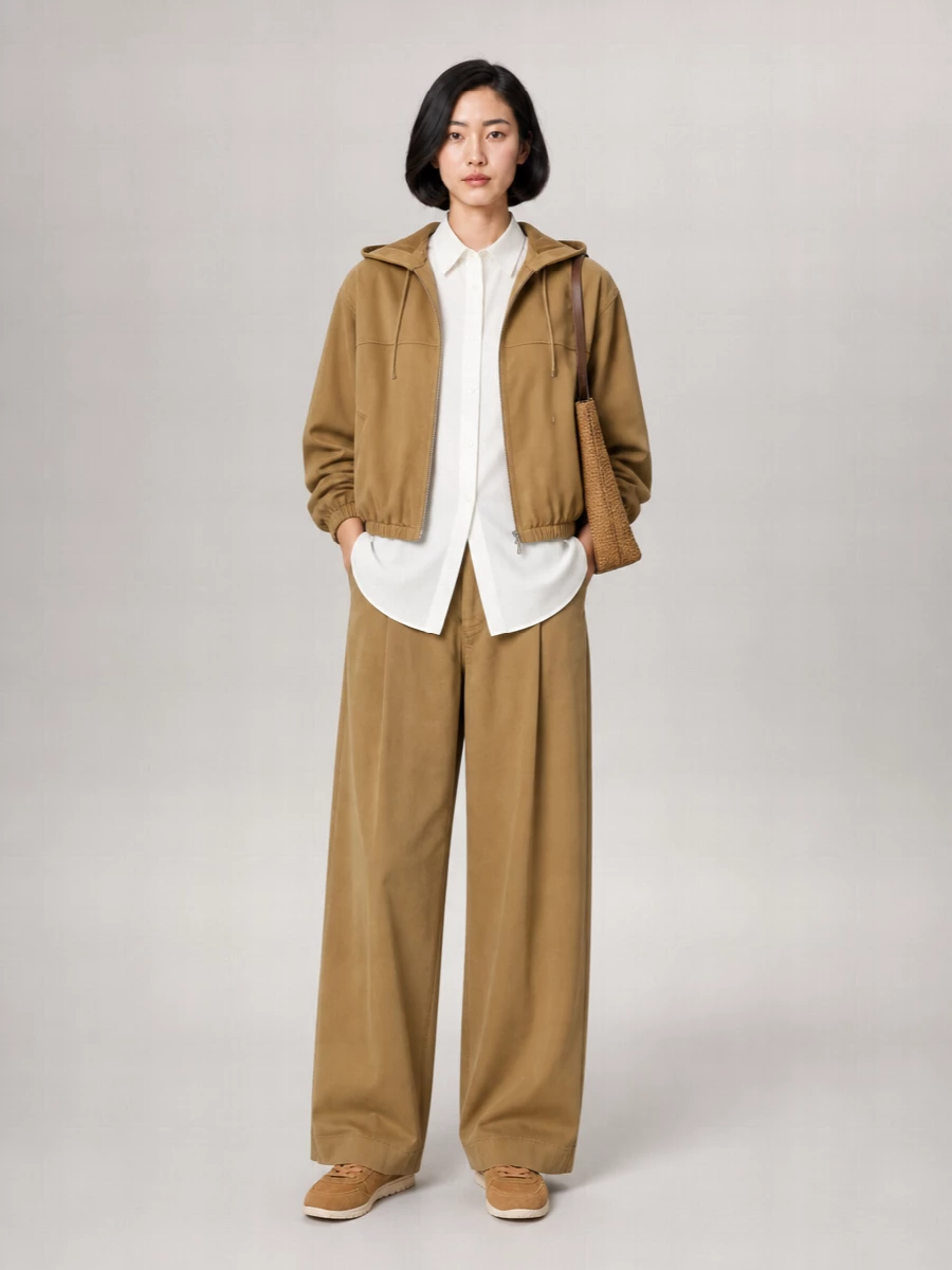 Auralee Leather Oversized Coat