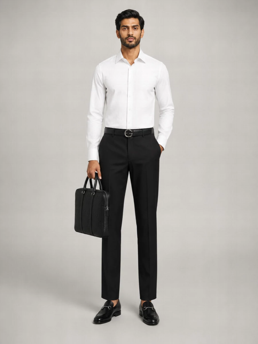 Gucci Wool Straight-Leg Trousers