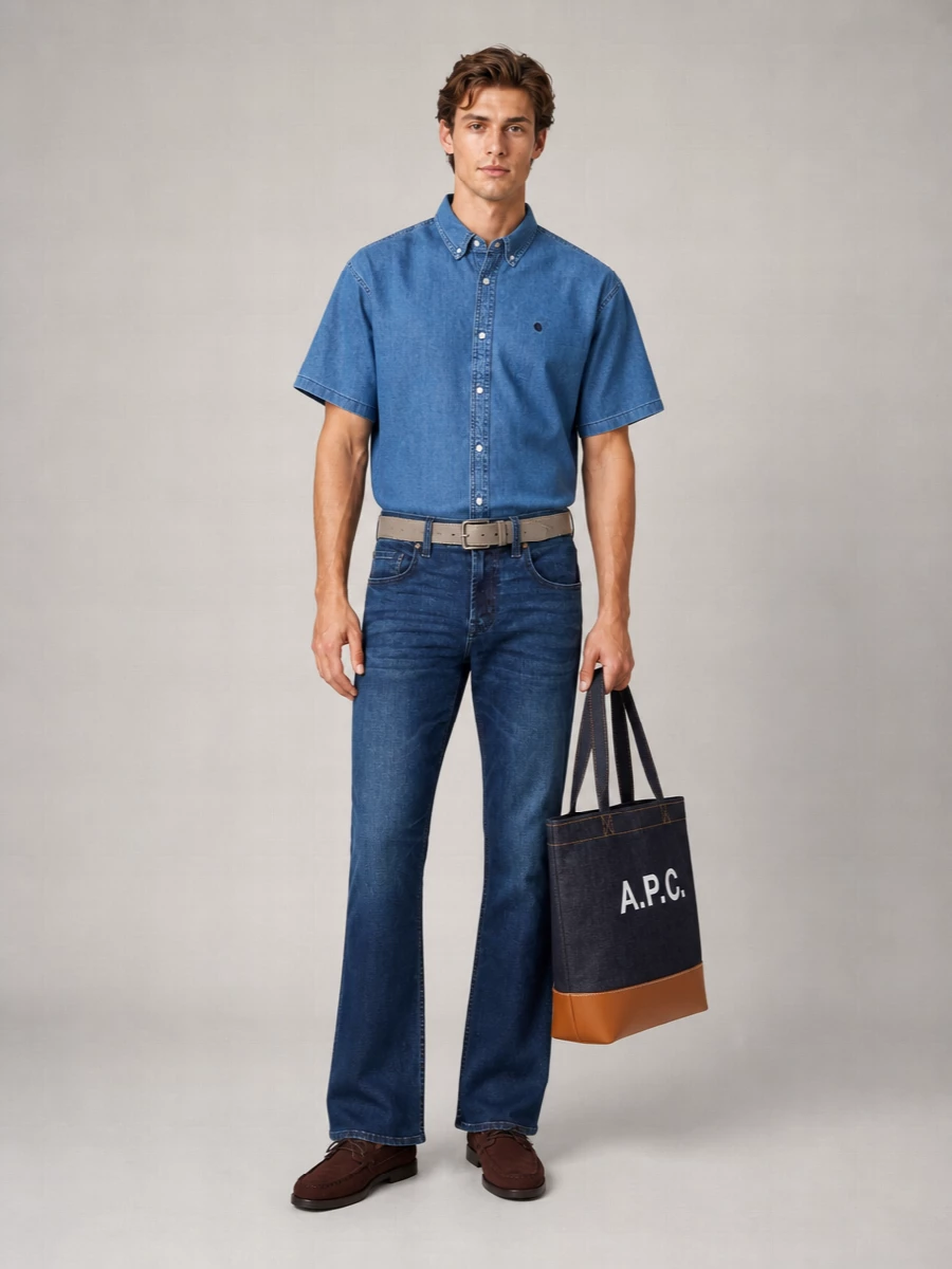 7 For All Mankind Stretch Denim Bootcut Jeans